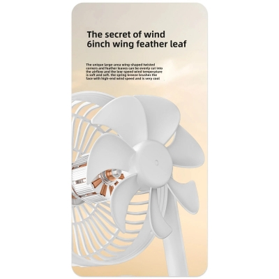 Picture of Double-Head High Wind Air Circulation Desktop Fan Portable Double-Layer Cooling Fan