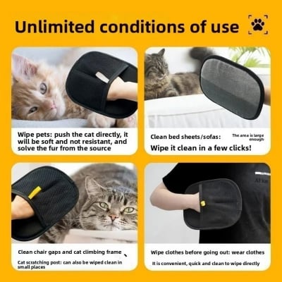 Picture of Magic Carpet Cleaning Gloves – Pet Hair Removal Brushes for Cats & Dogs