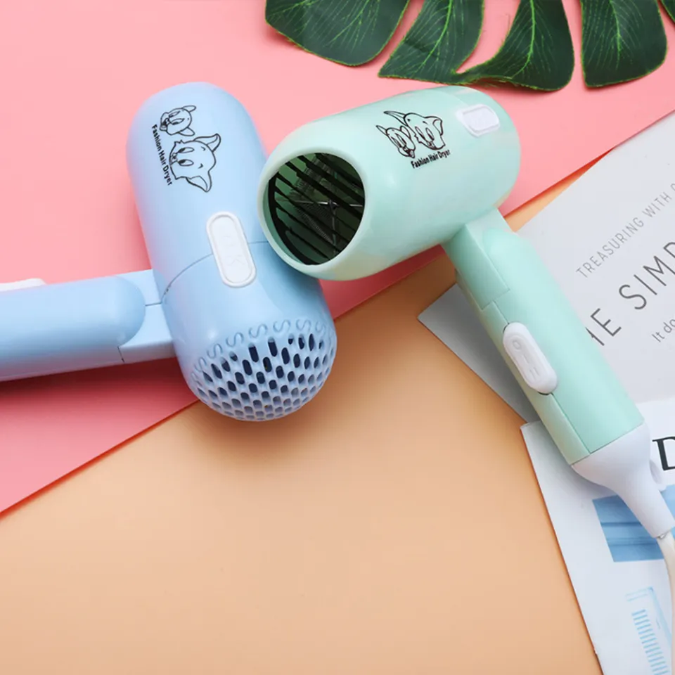 Picture of 2024 Cartoon Fashion Hair Dryer for Children/Students/Dormitories/Travel Portable Foldable 2-speed Home Hair Dryer