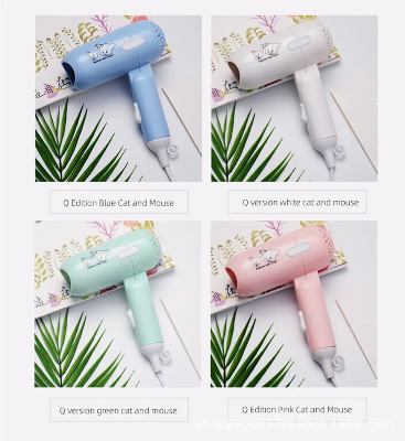 Picture of 2024 Cartoon Fashion Hair Dryer for Children/Students/Dormitories/Travel Portable Foldable 2-speed Home Hair Dryer