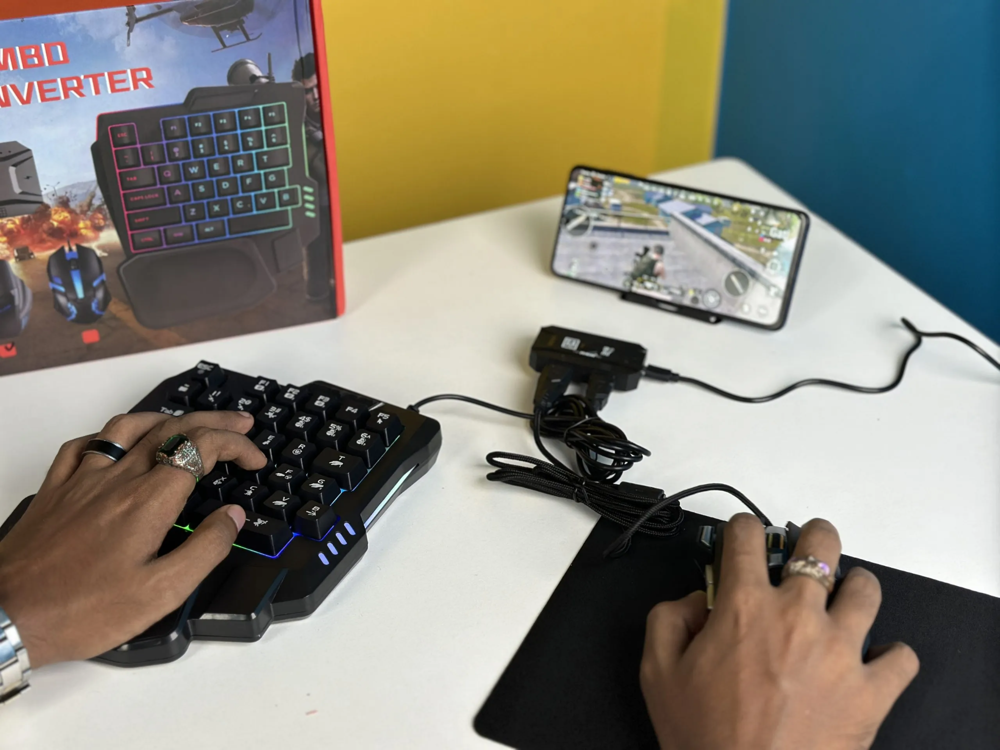 Picture of 5 in 1 Mobile Game Combo Pack ( Phone Mouse Keyboard)