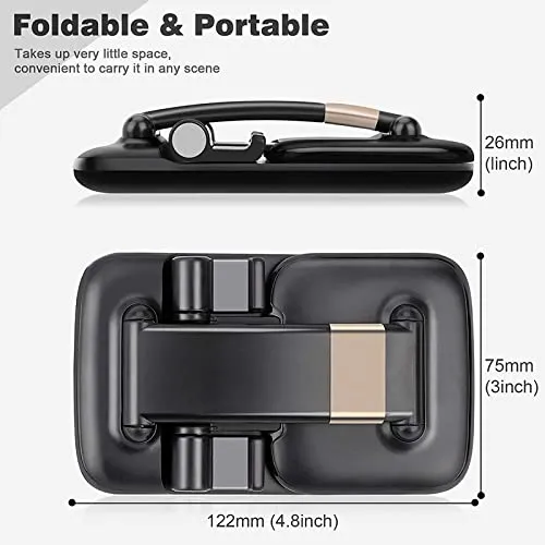Picture of Adjustable and Foldable Desktop Mobile Phone Stand for Phone Comfortable with All Mobile for Desk, Bed, Table, Office, Video Recording, Home and Online Classes