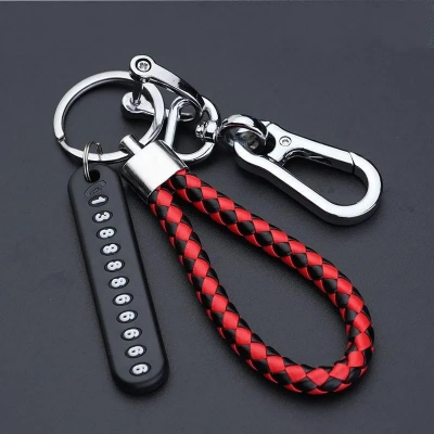 Picture of Anti-lost keychain with Mobile Number for Bicycle Car Auto Motor Cycle Key Ring Gift