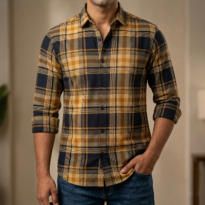 Picture of Pure Cotton full Sleeve Shirt for Men's