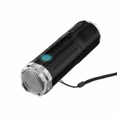 Picture of Portable Bluetooth Speaker With Zoomable Flashlight - 4 Dimming Modes FM Radio Long Lasting Life