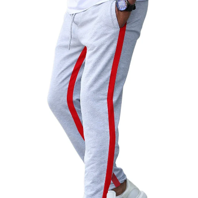 Picture of Casual Men's Sweatpant Trouser Black + Red