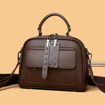 Picture of High end ladies' handbag multi-layer large capacity commuting bag(Coffee)