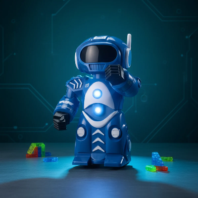 Picture of Dancing Robot Toy with Pleasant Flashing Lights,Music, B/O Mode & 360° Rotation for Kid|Boys|Girls