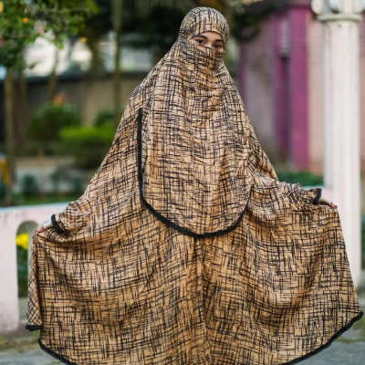 Picture of Elegant Palazzo long Khimar Set