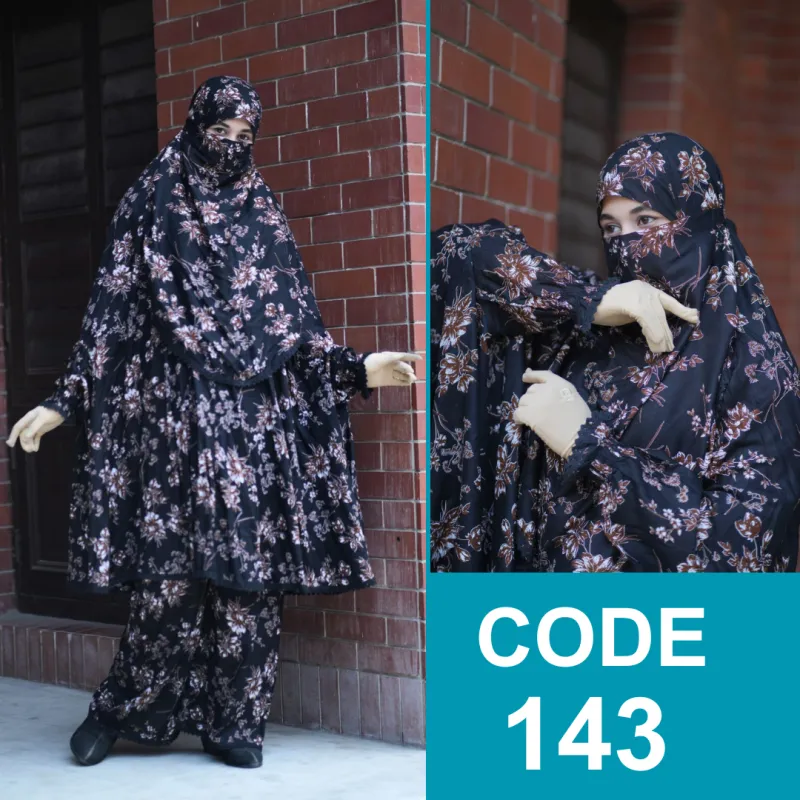 Picture of Elegant Palazzo long Khimar Set