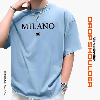 Picture of Men's Stylish Drop Shoulder- Milano Blue