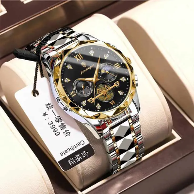 Picture of POEDAGAR 996 Luxury Man Luminous Chronograph Watch for Men Stainless Steel Men's Quartz Watches