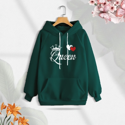 Picture of Premium Comfortable (Queen-Green) Ladies winter hoodie