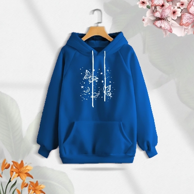 Picture of Premium Comfortable (Butterflies Glove) Ladies winter hoodie