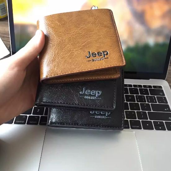 Picture of short Leather Wallet Money bag For Men