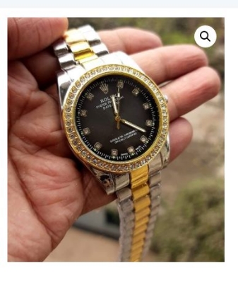 Picture of Analog Men's Luxury Stainless Steel Watch for Men-GOLDEN