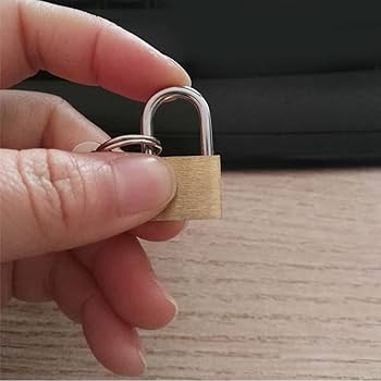 Picture of Metal Brass Padlock Mini Luggage Key Lock