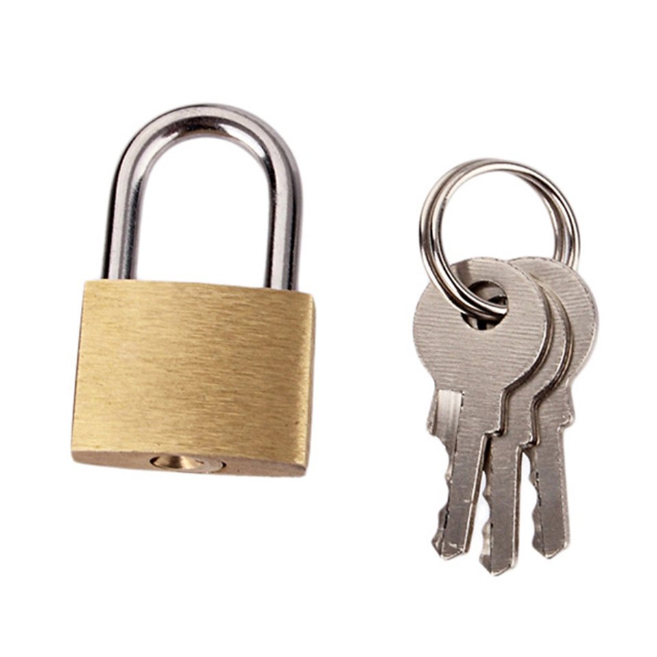Picture of Metal Brass Padlock Mini Luggage Key Lock