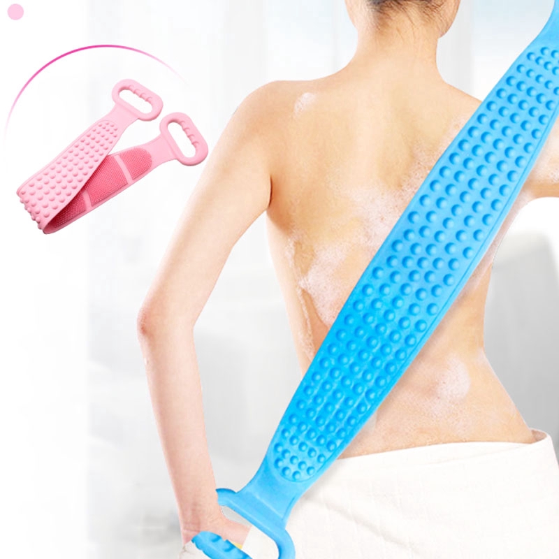 Picture of Silica gel Bath Towel Back Strip Belt Bathroom Tools -1 pcs