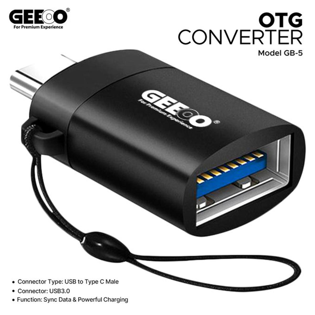 Picture of GEEOO GB-5 USB OTG Adapter USB Type A to Type C Converter USB 3.0 Adapter