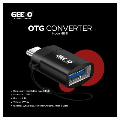 Picture of GEEOO GB-5 USB OTG Adapter USB Type A to Type C Converter USB 3.0 Adapter