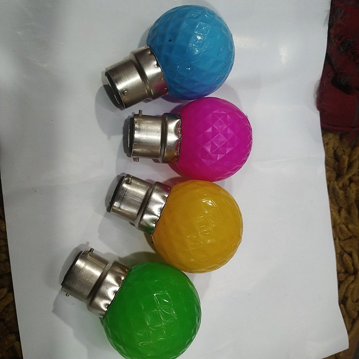 Picture of Foldable 4 Fan Blade 5 Color LED Bulb -Single Pice (Wing Size-2 inch)