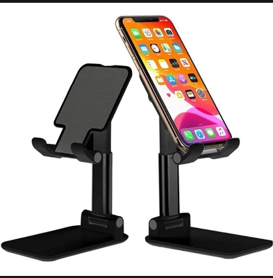 Picture of T1 Universal Ergonomic Collapsible Adjustable Desktop Tablet Mobile Phone Holder