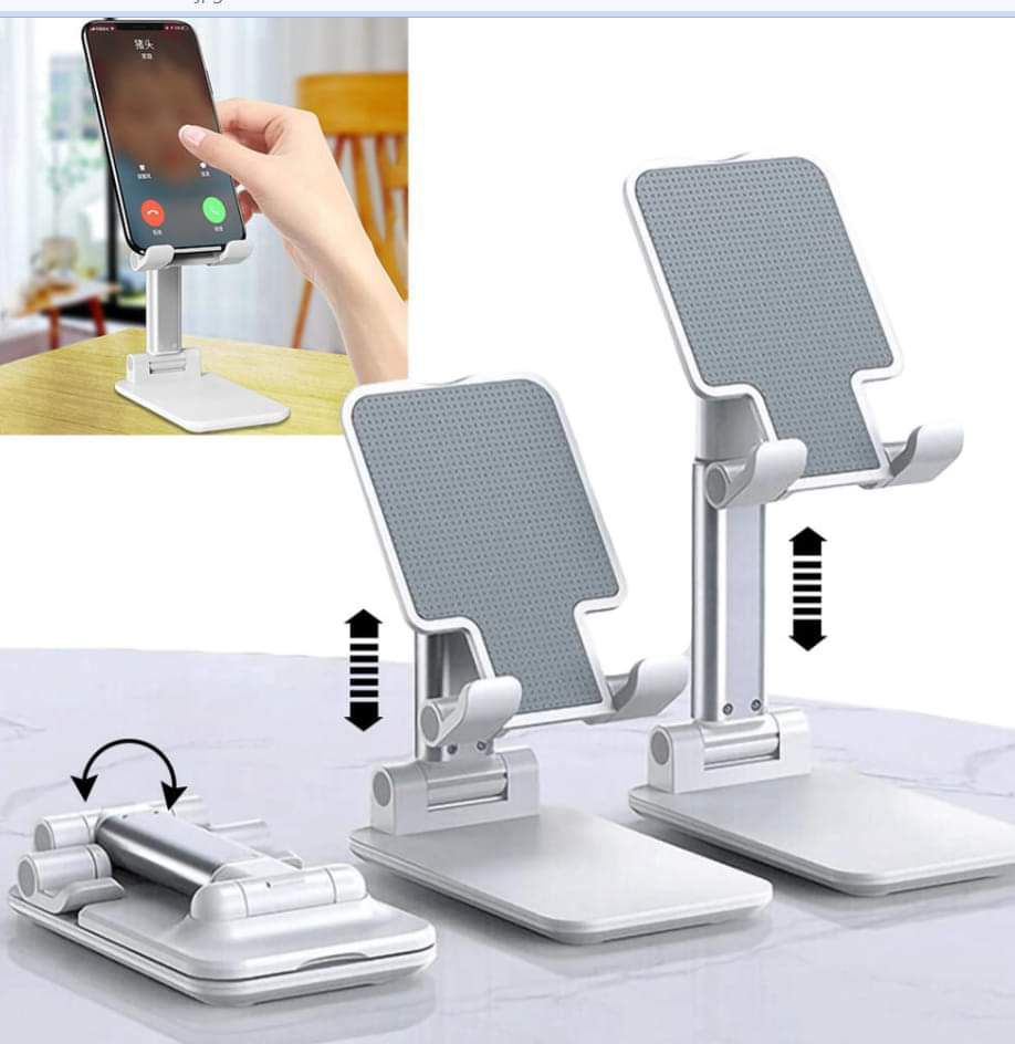 Picture of T1 Universal Ergonomic Collapsible Adjustable Desktop Tablet Mobile Phone Holder