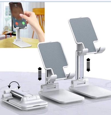 Picture of T1 Universal Ergonomic Collapsible Adjustable Desktop Tablet Mobile Phone Holder
