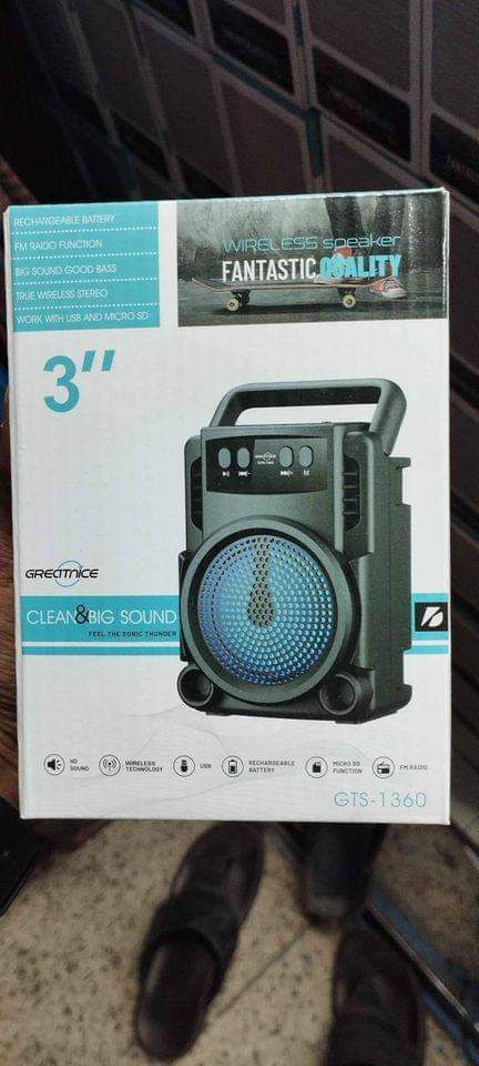 Picture of GTS 1360 Wireless Bluetooth Speaker EXTRA BASS - Speaker Bronze