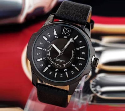 Picture of New Leather Analog Unique Casual Watch for Men