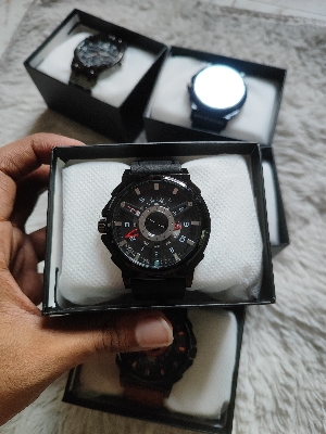 Picture of Top Luxury Watch Silver Metal Series 3D Bolt Skeleton Dial