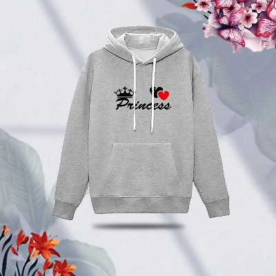 Picture of Premium Comfortable (Princess-Gray) Ladies winter hoodie