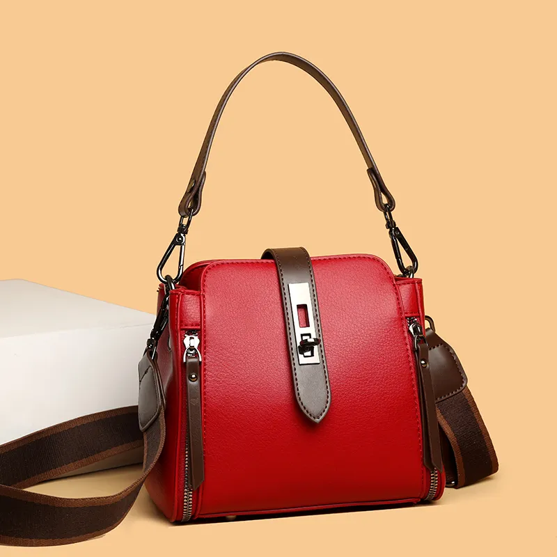 Picture of High-quality Messenger Bags For Women Luxury Crossbody Shoulder Bags Female(Red)