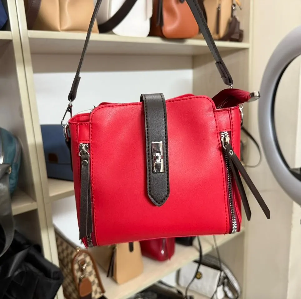 Picture of High-quality Messenger Bags For Women Luxury Crossbody Shoulder Bags Female(Red)