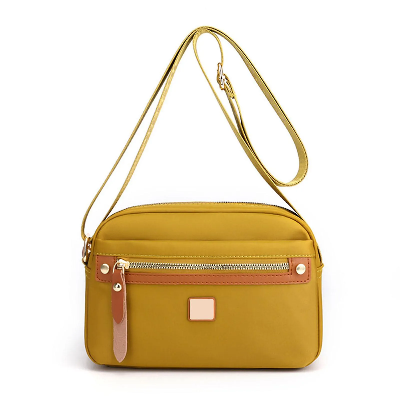 Picture of Nylon Fashion Cross-body Bag Lightweight Portable Shoulder Bag (golden)