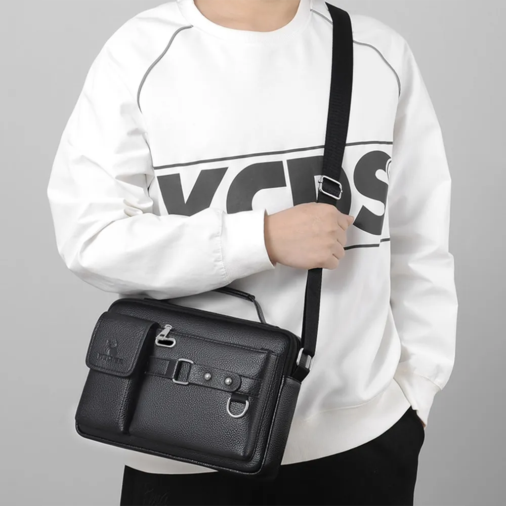 Picture of Men's Pu Leather Shoulder Bag (Black shape)