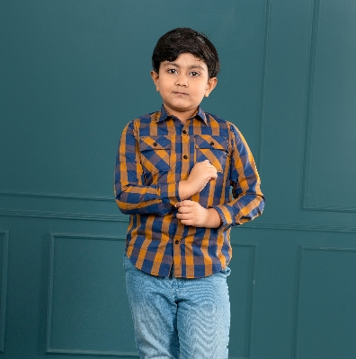 Picture of Boys long sleeve check shirt