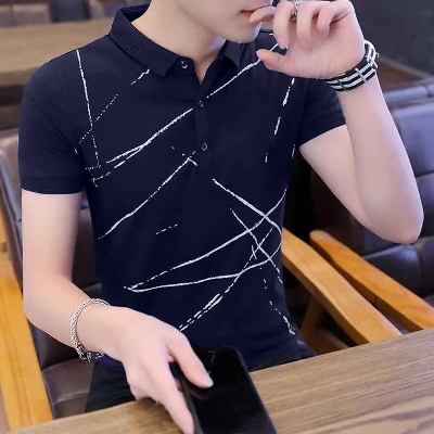 Picture of Stylish Half Sleeve Polo Shirt