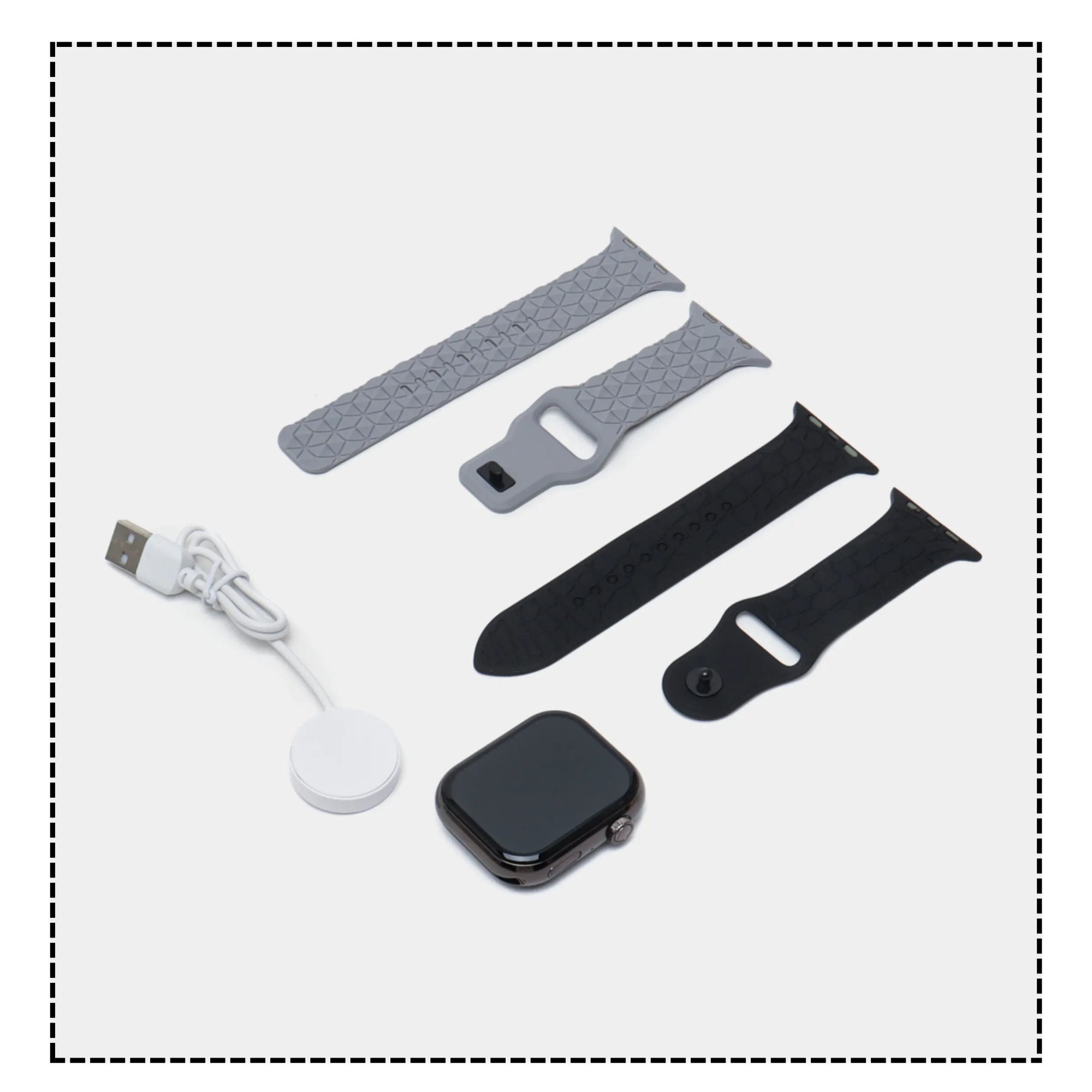 Picture of ME16 Smart Watch 3 strips 2.21 Infinity display Wiewless charging series 10