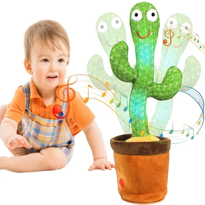 Picture of HelloKimi Singing Dancing Cactus Plush Toy for Kids Rechargeable