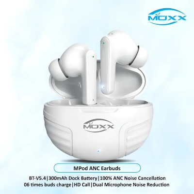 Picture of MOXX MPOD ANC & ENC TWS Wireless Earbuds | Environmental Noise Cancellation (ENC) | Active Noise Cancellation (ANC)