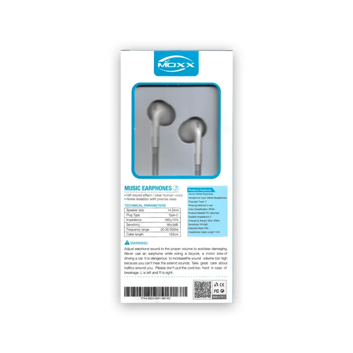Picture of MOXX Music Type-C Earphone (MO-16c)