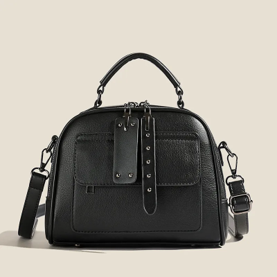 Picture of High end ladies' handbag multi-layer large capacity commuting bag(Black)