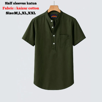 Picture of kaizar cotton Half sleeves katua For Men's
