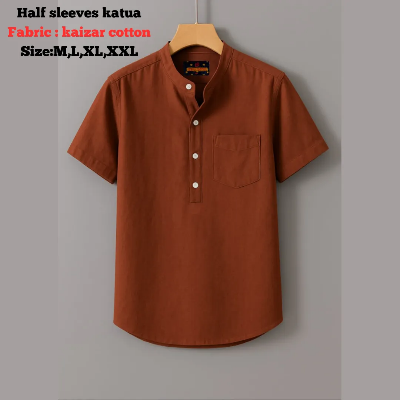 Picture of kaizar cotton Half sleeves katua For Men's