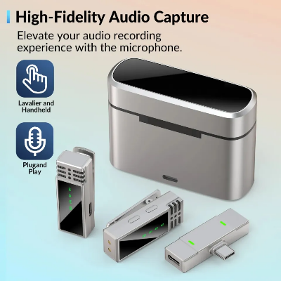 Picture of Jmary MW-15 | 2.4G Wireless Microphone For Mobile TYPE-C | Dual Microphone