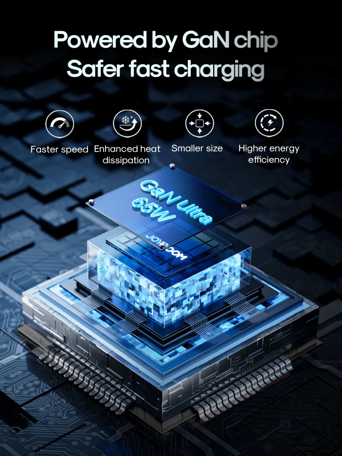 Picture of JOYROOM JR-TCG01 GaN Ultra 65W 2C1A Fast Charger