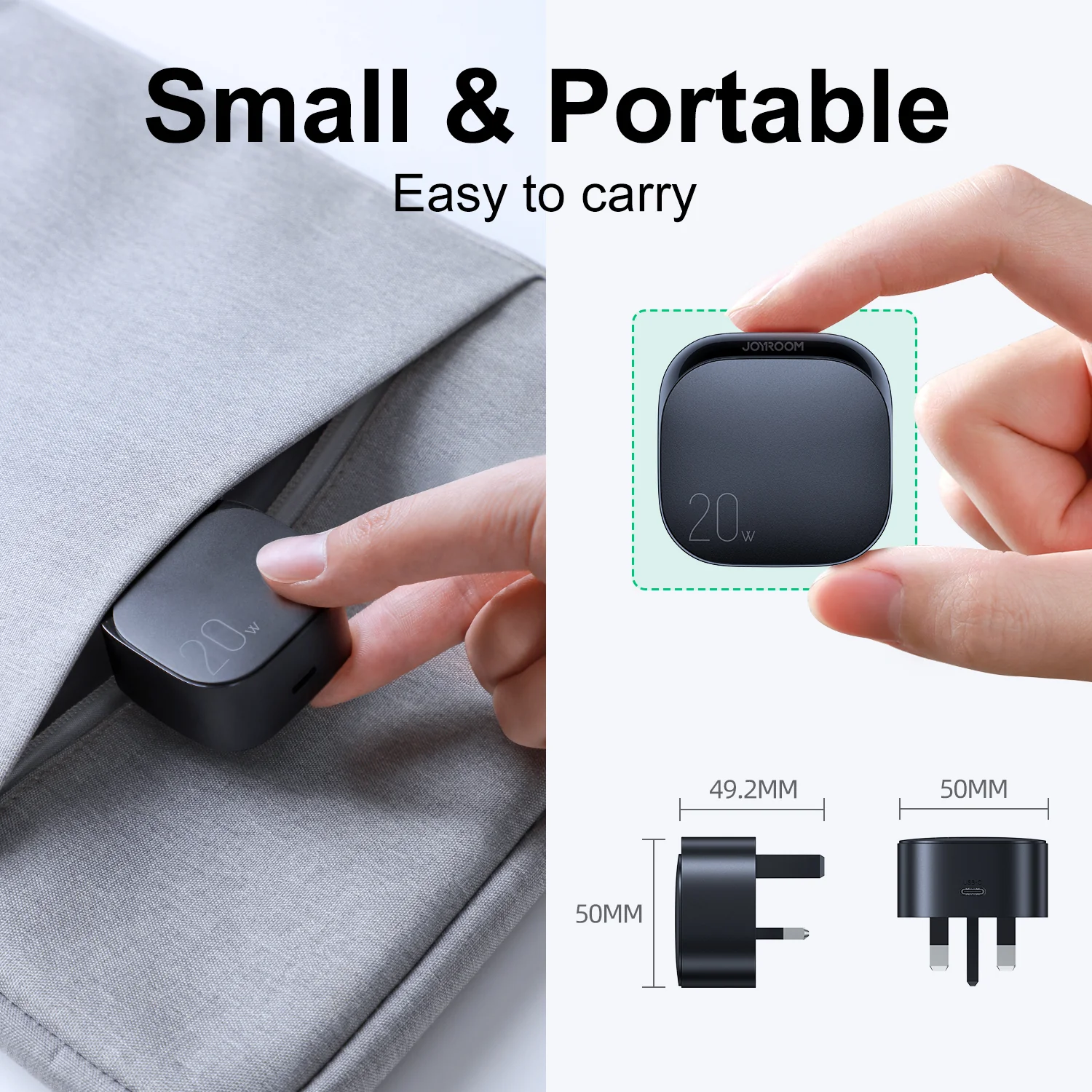 Picture of Joyroom L-P210 PD 20W Type-C Fast Charger 3 Pin Plug