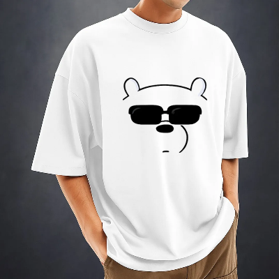 Picture of Men's Stylish Drop Shoulder (white)